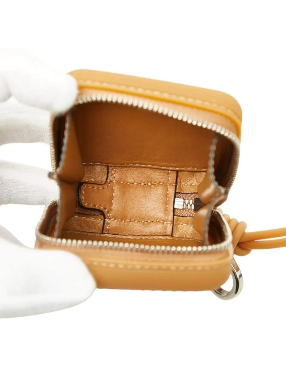 Loewe Anagram Coin Purse Brown Lava Leather